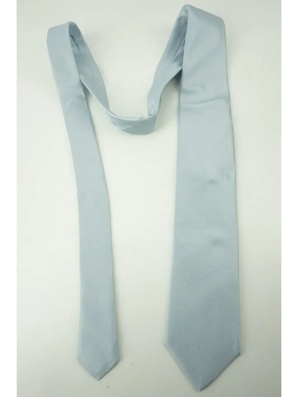 Eton Arctic Blue Herringbone 100% Silk Tie Brand New With Tags